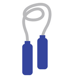 Blue Jumping Rope On A White Background