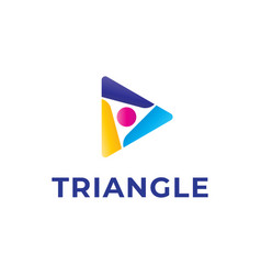 Colorful Triangle Eye Three Angle Logo In Play