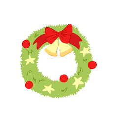 Garland Christmas Wreath Cartoon