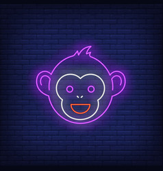 Monkey Face Neon Sign