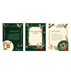 Merry Christmas Party Invitation Set