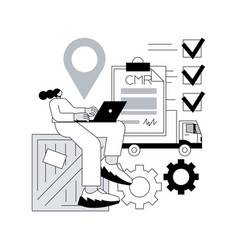 Road Transport Documents Abstract Concept