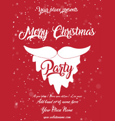 Merry Christmas Party Poster Flyer Design