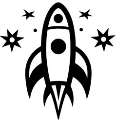 Rocket - Minimalist And Simple Silhouette