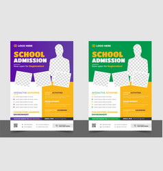 School Admission Flyer Design Back