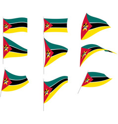 Set With Mozambique Flag