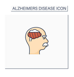 Moderate Alzheimer Disease Color Icon