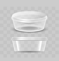 Empty Plastic Container For Sauce With Transparent