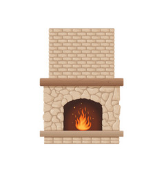 Fireplace The Image Of A Stone