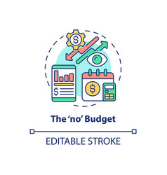 No Budget Concept Icon