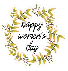 Happy Womens Day Card Whit Light Background