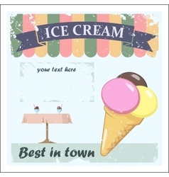 Vintage Ice Cream Poster