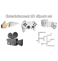 Gaming And Movie Clipart Element 3d Render