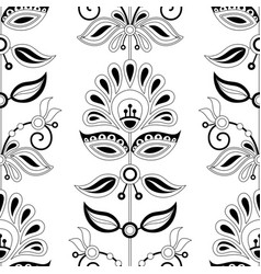 Seamless Pattern With Flower Inspired