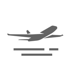 Plane Take Off Icon Shape Or Airplane Jet