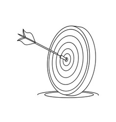 Business Targeting Line Art Flat