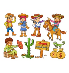 Cowboy Wild West Child Cartoon