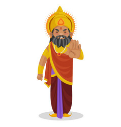 King Dhritarashtra Cartoon Character