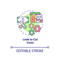 Look To Cut Costs Concept Icon