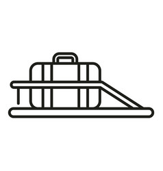 Roof Bag Rack Icon Outline Car Trunk