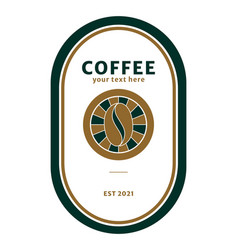 Retro Coffee Logo Labels Template In Elegant