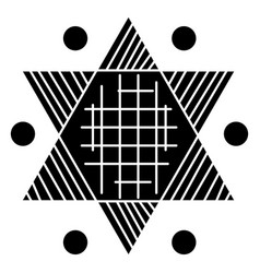 Star Of David Circles Cut-out