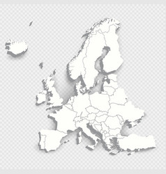 3d Map Of Europe With Borders