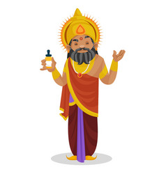 King Dhritarashtra Cartoon Character