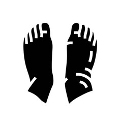 Swollen Ankles Feet Disease Symptom Glyph Icon