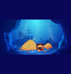 Sea Underwater Treasures In Chest Adventure