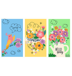 Set Of Natural Spring Posters