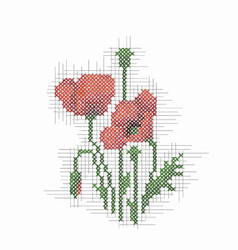 Cross Stitch Poppies