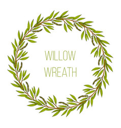 White Willow Floral Wreath