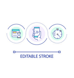 Faster Page Load Time Loop Concept Icon