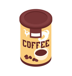 Isometric Coffee Jar