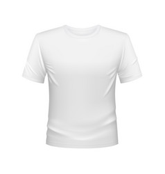 White Tshirt For Men Isolated 3d Mockup