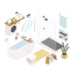 Bathroom - Modern Colorful Isometric