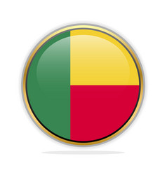 Button Flag Design Template Benin