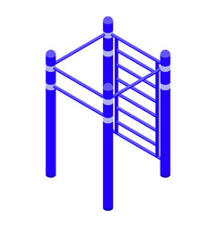 Exercise Bars Icon Isometric Street