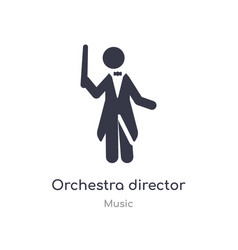 Orchestra Director Outline Icon Isolated Line