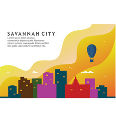 Savannah Georgia City Building Cityscape Skyline