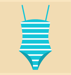 Blue Swimsuit Summer Cartoon