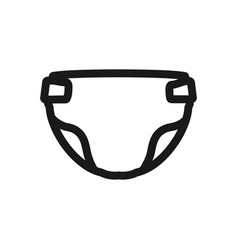 Diaper Glyph Icon Diapers Line Icon