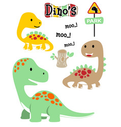 Funny Dinosaurs Cartoon