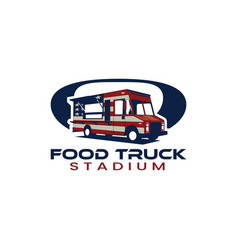 American Food Or Beverage Truck Logo Image