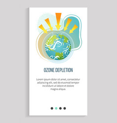 Ozone Depletion Earth App Slider