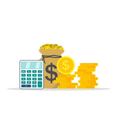 Save And Invest Money Icon Calculate Tax