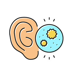 Ear Infection Color Icon