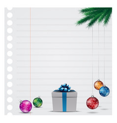 Grey Paper Christmas Background With Glossy