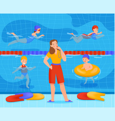 Kids Swimming Pool Class Composition